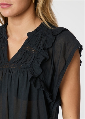 Jayla s voile top Navy Neo Noir 